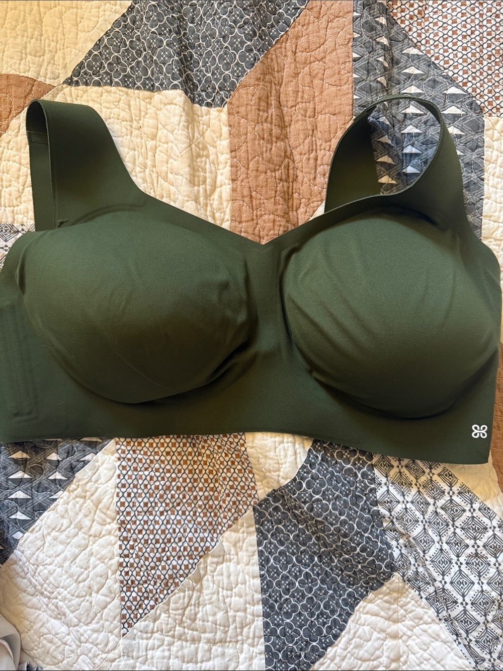 Honeylove Olive Green Wireless Seamless Bra